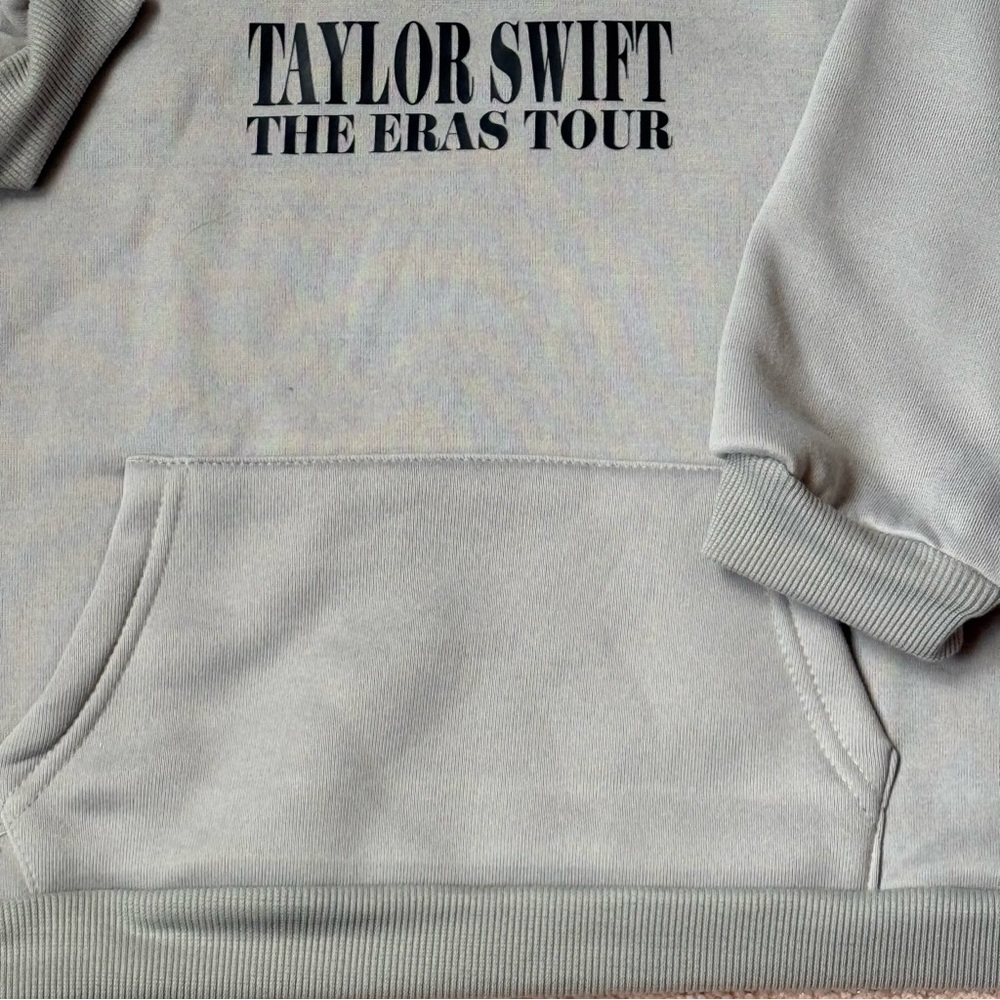 Taylor Swift Eras Tour Hoodie Youth Large 150 Gray Swiftie Sweatshirt - Picture 6 of 7